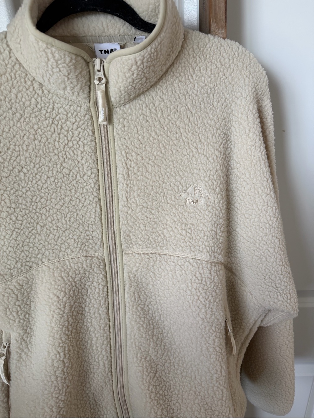 Aritzia TNA Polartec Thermal Pro Fleece Zip-Up Mullein L - Picture 11 of 14